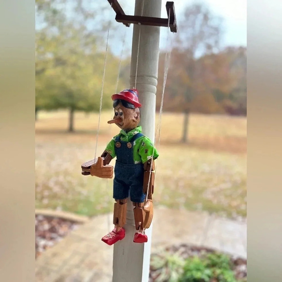 VTG RARE Handmade Pinocchio Beautiful Hand-carved Wooden Puppet Collectible - Picture 11 of 16